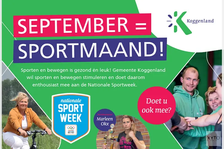 Wethouder van de Pol opent sportmaand Gemeente Koggenland