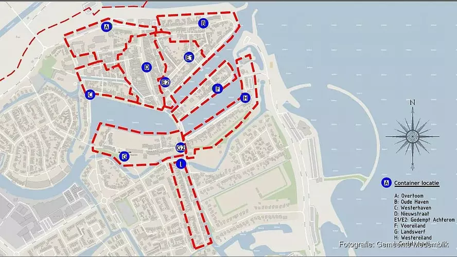 Locaties ondergrondse containers vastgesteld door CAW