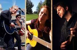 Iers optreden van de formatie Masja, Robert & Janos op zondag 16 december