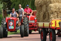 Historisch maaien op het weiland achter het Rundveemuseum