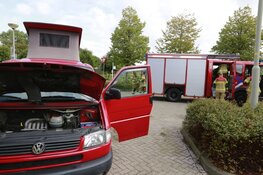 Camper dreigt in brand te vliegen