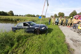 Auto rijdt water in, bestuurder spoorloos verdwenen
