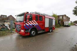 Brand in voormalige fabriekshal