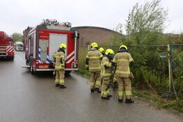 Brand in voormalige fabriekshal