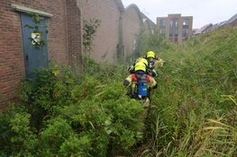 Brand in voormalige fabriekshal