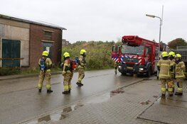Brand in voormalige fabriekshal