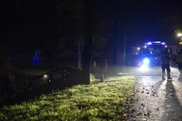 Drankrijder belandt in water