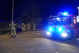 Auto in brand in Enkhuizen