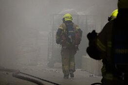 Brand bij recyclingbedrijf in Wognum