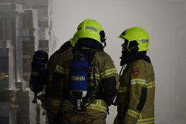 Brand bij recyclingbedrijf in Wognum