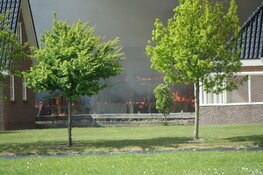 Grote brand in opslagloods Oostwoud