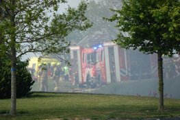 Grote brand in opslagloods Oostwoud
