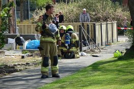 Gaslek in voortuin woning Enkhuizen