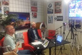 Wethouders op bezoek bij Museum-TV