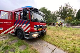 Brand op campingterrein Enkhuizen