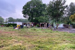 Brand op campingterrein Enkhuizen