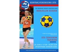Korfbalclinic van oud-international voor basisschool de Tweemaster