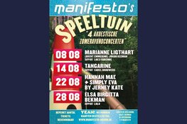 Manifesto’s Speeltuin (Zomeravonden concerten in de Speelhoorn)