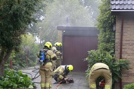 Brand in garage woning Avenhorn