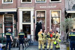 Brand bij café Ridderikhoff in Hoorn