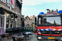 Brand bij café Ridderikhoff in Hoorn