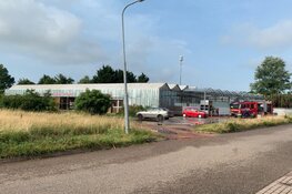 Wateroverlast bij kringloopwinkel in Enkhuizen