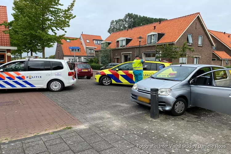 Ongeval op de Wethouder Stapelstraat in Enkhuizen