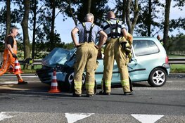 Auto's botsten in Wognum: afrit A7 dicht