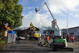 Schade brand Grootebroek overdag goed zichtbaar