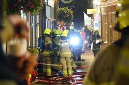 Grote brand in oude binnenstad Enkhuizen