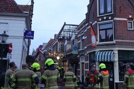 Grote brand in oude binnenstad Enkhuizen