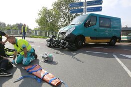Motorrijder gewond in Ursem