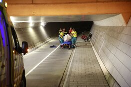 Gewonde fietser aangetroffen in fietstunnel Spierdijk