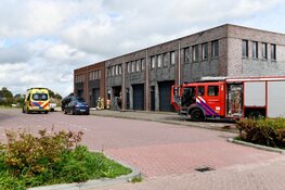 Brand in bedrijf industrieterrein Nibbixwoud