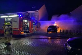 Autobrand in Enkhuizen