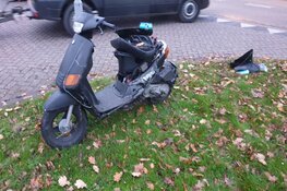 Aangereden bromfietser heeft geluk