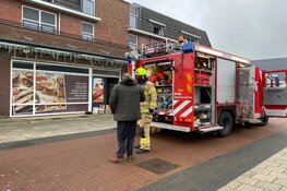 Brand bij slagerij in Wognum