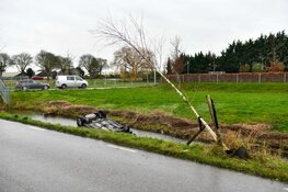 Auto te water in Schellinkhout: getuigen schieten te hulp