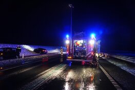 Persoon overleden na frontale botsing op Markermeerdijk