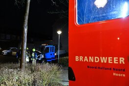 Pick-up truck in brand gestoken in Hoorn