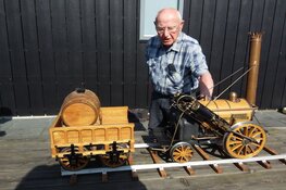 Stoommachinemuseum blij met schenking schaalmodel Rocket