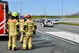Chaos en veel oponthoud na botsing met tankauto op A7