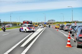 Chaos en veel oponthoud na botsing met tankauto op A7