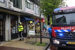 Brandje in viswinkel Obdam snel onder controle