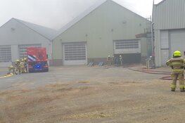 Grote brand bij grasdrogerij in Lambertschaag