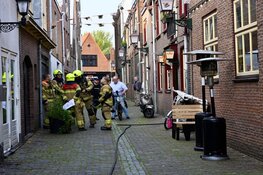Brandje in Hoorns café
