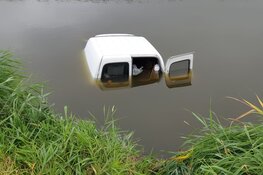 Bestelbusje raakt ter water in Twisk: twee personen naar ziekenhuis