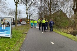 Fietser te water geraakt in Enkhuizen
