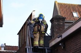 Brandmelding in oude centrum Enkhuizen