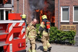 Brand in garage van woning Enkhuizen